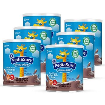 PediaSure Grow & Gain Non-GMO and Gluten-Free Shake Mix Powder, Nutritional Shake For Kids, With Protein, Probiotics, DHA, Antioxidants*, and Vitamins & Minerals, Chocolate (48 servings – 6 cans) | The Storepaperoomates Retail Market - Fast Affordable Shopping