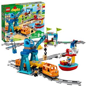 LEGO DUPLO Town Cargo Train 10875 Building Toy Set for Preschool Kids, Toddler Boys and Girls Ages 2-5 (105 Pieces)