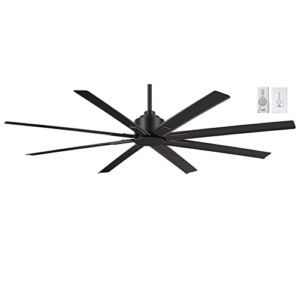 Minka-Aire F896-65-CL, Xtreme H2O 65″ Ceiling Fan in Coal Finish with Remote and Additional Wall Control