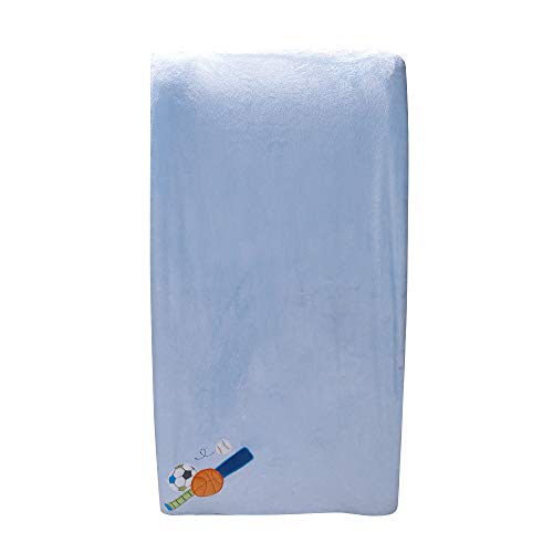 Coral Velvet Nursery Diaper Changing Table Cover Baby Girl Baby Boy Diaper Changing Pad Cover 1PC (Light Blue Sports) | The Storepaperoomates Retail Market - Fast Affordable Shopping
