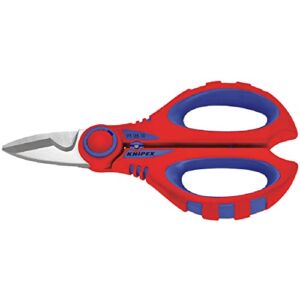 Knipex 95 05 10 SB Electricians’ Shears with Multi-Component Grips, fibreglass-Reinforced 160 mm (Blister Packed)