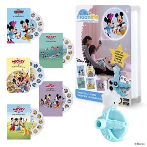 Moonlite Mini Projector with 5 Mickey Mouse and Friends Stories – A New Way To Read Stories Together – 5 Digital Stories With Light Projector – Mickey Mouse Toys And Gifts For Kids Ages 1 and Up