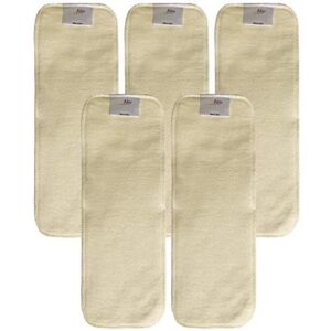 Hemp Diaper Inserts: Overnight Cloth Diaper Doubler Booster Pads (Pack of 5)