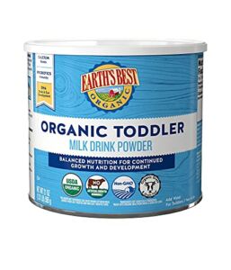 Earth’s Best Organic Toddler Milk Drink Powder, Natural Vanilla, 21 Oz