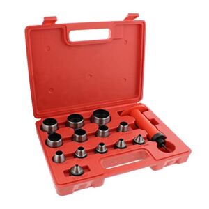 ABN Hollow Punch Kit Leather Punches Tools Hole Punch Set Gasket Punch Set Gasket Cutter 3/16 to 1-3/8in (5-35mm)