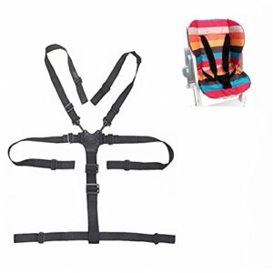 5 Point Harness Baby Chair Safety Belt Universal High Chair Seat Belt for Wooden High Chair Pushchair