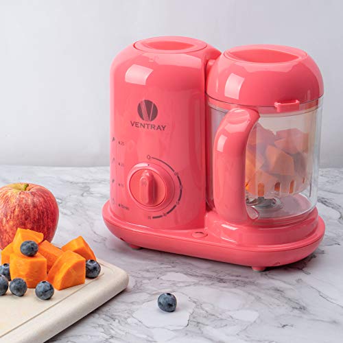 Ventray Baby Food Maker, Puree Food Processor Steamer Blender Cooker Warmer Machine for Baby Toddler, All-in-one Auto Cooking Easy Clean and BPA-Free – Pink | The Storepaperoomates Retail Market - Fast Affordable Shopping