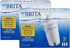 Brita Standard Replacement Filters for Pitchers and Dispensers – BPA Free – 6 Count