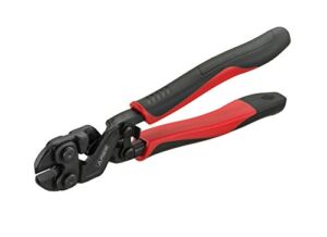 ARES 70664-8-Inch Mini Bolt Cutter – Chrome Moly Steel Construction & Induction Hardened Cutting Edges – Designed for Heavy Duty Wire, Bolt, Nail & Rivet Cutting
