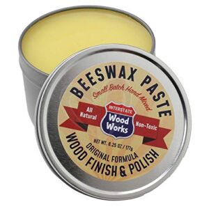 Interstate WoodWorks Beeswax Paste Wood Finish & Polish – 6.25 oz.