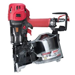 MAX USA CORP. MAX USA PowerLite HN90F High Pressure Framing Coil Nailer up to 3-1/2″, red/black/silver
