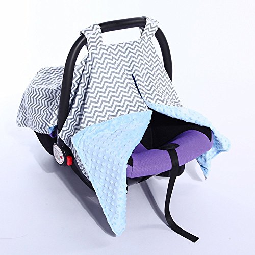 2 in 1 Carseat Canopy Cover and Nursing Cover Up – Universal Fit Infant Baby Car Seat Canopy Stroller Cover | Best for Breastfeeding Moms | Perfect for Both Girls and Boys – Chevron | The Storepaperoomates Retail Market - Fast Affordable Shopping