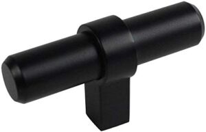 10 Pack – Cosmas 181FB Flat Black Cabinet Bar Handle Pull Knob – 2-3/8″ Long