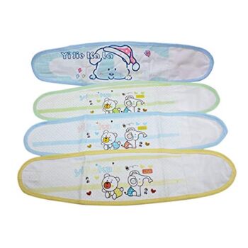 Liitrton 4 PCS Cartoon Pattern Cotton Baby Infant Umbilical Cord Belly Band for 0-12 months (Random Color) | The Storepaperoomates Retail Market - Fast Affordable Shopping