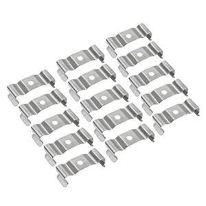 uxcell T8 Clips Bracket Hanger for Integrated Tube Light Fixture, Nickel-plated Manganese Steel, Pack of 15