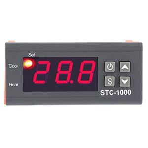 Temperature Controller STC-1000 Digital Thermostat Controller with LCD Display 110-220V, -50℃~99℃/-58~210℉