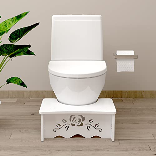 Fanwer Squatting Toilet Stool – Poop Stool for Bathroom, Toilet Potty Stool, Wood-Plastic Composite, 7 Inch, Bathroom Stool for Adults, Elderly | The Storepaperoomates Retail Market - Fast Affordable Shopping