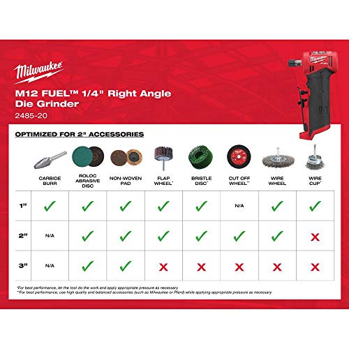 Milwaukee 2485-22 M12 FUEL Lithium-Ion Right Angle Die Grinder Kit (2 Ah) | The Storepaperoomates Retail Market - Fast Affordable Shopping