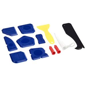 Amazon Basics Caulking Tool Kit with Silicone Sealant Finishing Tools, 12-Pieces