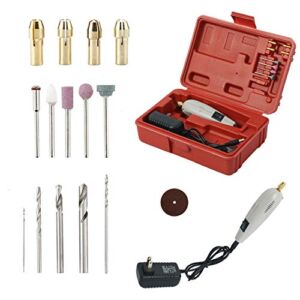 HYDDNice Mini Hand Drill Kit Mini DIY Electric Drill Electric Sander Rotary Drills for Jewelry Polishing Small Crafts Cutting Drilling Grinding Engraving Tool Set