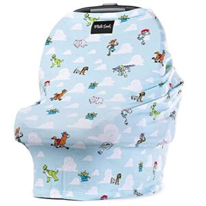 Milk Snob Original Disney Pixar Toy Story 5-in-1 Cover, Added Privacy for Breastfeeding, Baby Car Seat, Carrier, Stroller, High Chair, Shopping Cart, Lounger Canopy – Newborn Essentials, Nursing Top