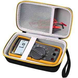 Hard Case for Fluke 117/115/116 Electricians True RMS Digital Multimeter, Protective Carrying Storage Bag with Accessories Mesh Pocket, by COMECASE