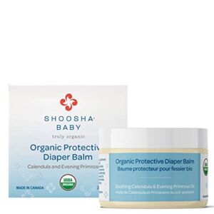 Organic Diaper Balm for Sensitive Skin, Baby Diaper Rash Cream, Gluten-Free, Fragrance-Free, Hypoallergenic, 100% Biodegradable – Shoosha