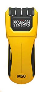 Franklin Sensors ProSensor M50 Professional Stud Finder with 5-Sensors for The Highest Accuracy Detects Wood & Metal Studs with Incredible Speed, Yellow
