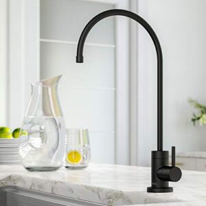 KRAUS Purita 100% Lead-Free Kitchen Water Filter Faucet in Matte Black, FF-100MB