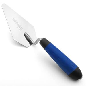 HOGARD 5″ Pointing Bricklayer Trowel Premium | Stainless Steel, with Soft Grip Handle | Best Marshalltown Trowel for Your Bricklaying Tools.