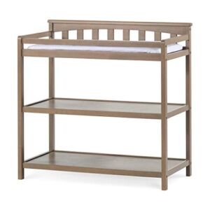Child Craft Flat Top Changing Table with Pad, Dusty Heather