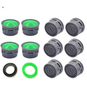 Faucet Aerator, Faucet Flow Restrictor Replacement Parts Insert Sink Aerator for Bathroom or Kitchen (10pcs)