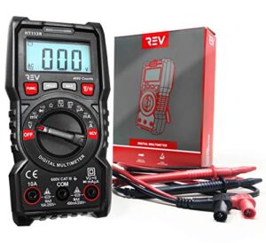 VViViD REV Digital Compact Multimeter Amp Volt Ohm Voltage Tester Meter (4000 Counts)