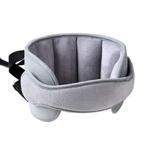 StoHua Child Car Seat Head Support – Baby Safety Car Seat Neck Relief Holder, Kids Travel Nap Helper Adjustable (Grey)