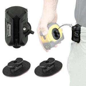 Spider Tool Holster – Tape Measure Set – Securely Hold and Quickly Access Your Tape Measure, bit Box, and Other Flat surfaced Tools!