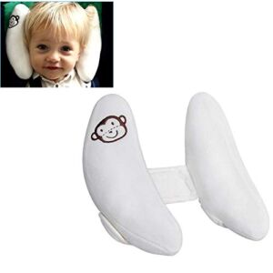 Baby Adjustable Head Neck Support – Banana Shape Travel Pram Pillow Cushion, Headrest for Car Seat Pushchair Stroller Rocker