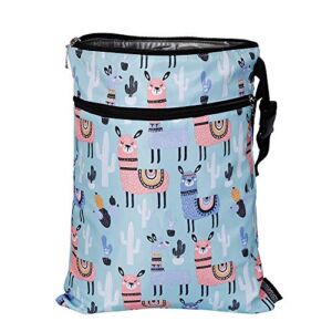 Dry Baby Diaper Bags-Double Zippered Pockets Wet Bag Reusable Large Waterproof Nappy Bag Yoga Gym Clothes Dry Bags For Boys Girls