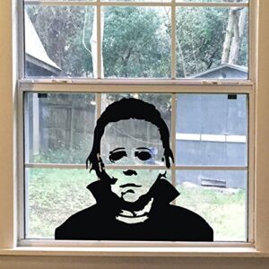 FlyWallD Halloween Holiday Decals Michael Myers Horror Living Room Sticker Funny Door Window Mirror Vinyl Art Décor