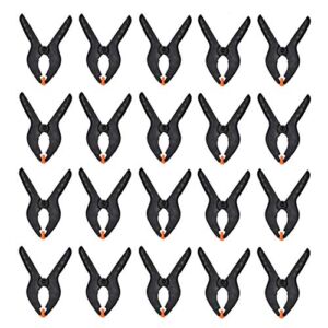 20 Pcs Nylon Spring Clamps 2 Inch Woodworking Clamps Clips for Photography Studio and Home Improvement Projects