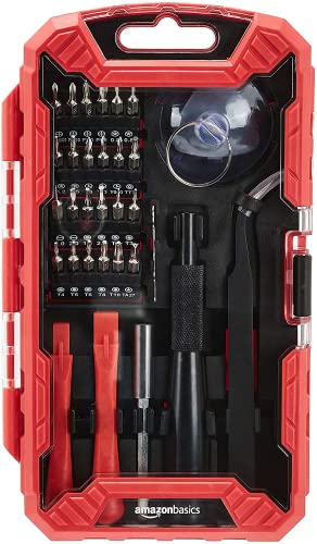 Amazon Basics Electronics Repair Screwdriver Set, Set of 32 Pieces | The Storepaperoomates Retail Market - Fast Affordable Shopping
