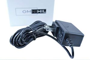 [UL Listed] OMNIHIL 8 Feet Long AC/DC Adapter Compatible with Fisher-Price BGB32 My Little Snugabunny Cradle ‘n Swing Power Supply Home Wall Charger