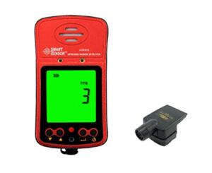 Portable Nitrogen Dioxide Detector 0-20PPM Range LCD Display Backlit Rechargeable Li-battery Powered Three Alarm Way Digital NO2 Gas Monitor Meter Tester Analyzer with Sampling Pump