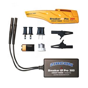 Zircon Breaker ID Pro 300 – Complete Circuit Breaker Finding Kit For Residential, Commercial & Industrial Use/Compatible with Outlets up to 300V – 70721