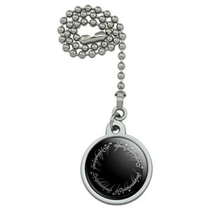 GRAPHICS & MORE Lord of The Rings Mordor Script Ceiling Fan and Light Pull Chain