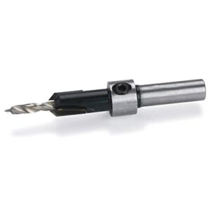 WoodRiver 9/64″ x 3/8″ Carbide-Tipped Countersink Set with Brad Point Pilot