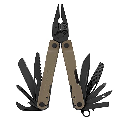 LEATHERMAN, Rebar Multitool with Premium Replaceable Wire Cutters and Saw, Coyote Tan with Nylon Sheath | The Storepaperoomates Retail Market - Fast Affordable Shopping