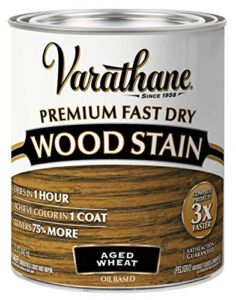 Varathane 333660 Premium Fast Dry Wood Stain, Quart, Aged Wheat