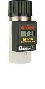 Agratronix MT-16 Portable Grain Moisture Tester with Digital Meter Display