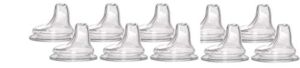 NUK Replacement Spouts Clear Silicone – 10 Pack