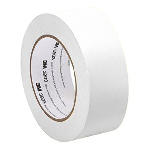 3M – 2-50-3903-WHITE 3903 Vinyl/Rubber Adhesive Duct Tape – 2 in. x 150 ft. White, Abrasion, Chemical Resistant, Color Coding Tape Roll